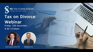 Tax on divorce webinar 10/12/21