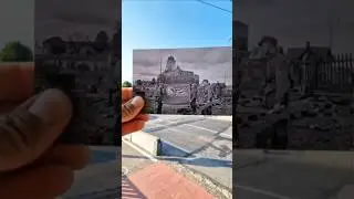 Финские солдаты с трофейным знаменем. Выборг 1941 #thenandnow #timemachine #вов #ww2 #viipuri