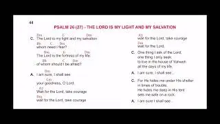 THE LORD IS MY LIGHT AND MY SALVATION Neocatechumenal way 