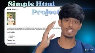 Simple HTML Project for Beginners | HTML Basic Website Design Step by Step (Hindi)