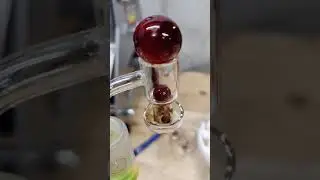 Terp Slurper! with real Ruby's 25,12 & 6mm! heated for 45 sec cool for 30. White widow rosin!