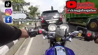 manasim RX KING PEREDAM.....di jala  yang rame😱😱