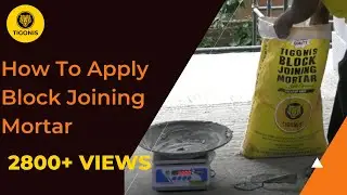 How To Use Block Joining Mortar | Easy Steps To Joint AAC Blocks, fly ash bricks and concrete blocks
