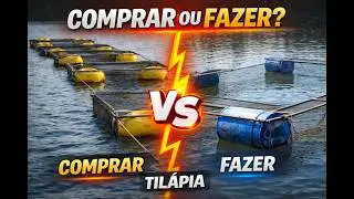 comprar tanque rede ou fazer, qual a melhor opção para criar TILAPIA (PISCICULTURA)