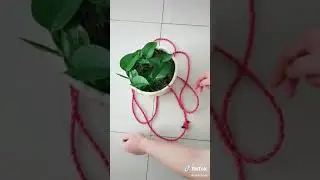ganiyan Ang pag Tali ng pangsabit na paso ng halaman