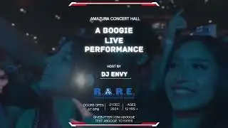 R.A.R.E. Foundation x A Boogie & Dj Envy LIVE Concert 12/21 Amazura Concert Hall 6pm