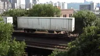 NS over the Ft. wayne bridge in pittsburgh part 2