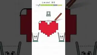 Happy Glass - Level 80. Three Stars Solution. Gameplay Walkthrough