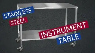 Stainless Steel Surgical Instrument Tables by Novum Medical Products