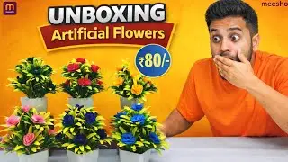 Meesho Artificial Flowers Unboxing 🌷🔥 | Budget Home Decor | #meeshohaul #artificialflowers 