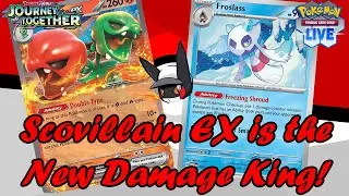 SWING FIRST, BRO! Scovillain Ex is a Spicy Competitor on Pokemon TCG Live! Journey Together Gameplay