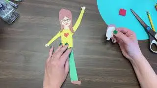 Collage-style Self-Portrait/Construction Paper