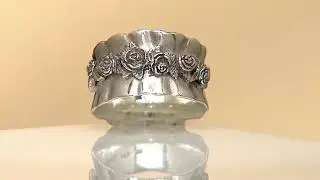 Or Paz Sterling Gathered Rose Ring with Jacque Gonzales