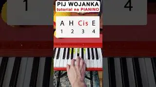 Pij Wojanka - prosta wersja na PIANINO 🎹💪 #pianino #muzyka #wojan
