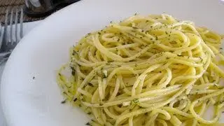 Lazy Man's Pasta Olive Oil - Budget Recipe.