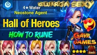[Indo] HOH Neostone Agent Water Emma Dan How To Rune - Summoners War