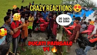 Crazy Public Reaction on Superbike 😍|Ducati Panigale V4S | @BaronAlpha  Meet-Up 🔥