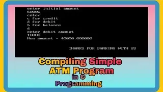 How To Make Simple ATM Program in C || Simple ATM Program || ATM Program In C In Hindi ||