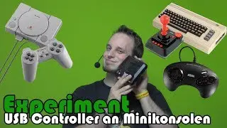 Experiment: USB Controller an Minikonsolen (MD, PS1, C64)