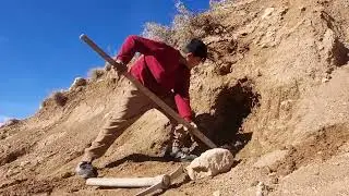 Crazy challenge! Boy builds a half-finished cave next to a cemetery😱😱
