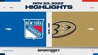 NHL Highlights | Rangers vs. Ducks - November 23, 2022