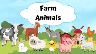 Farm Animal Adventure | Learn About Names and Sounds of Farm Animals in English! | Educational Video
