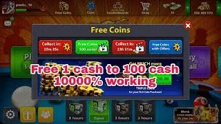 8 ball pool free cash trick || New 2018 cash trick || 10 cash daily