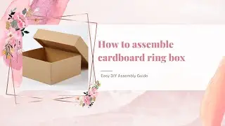 How to assemble a Cardboard Ring Flap Box | Shree Jamnaji Packaging