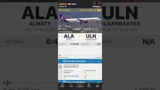 Featured flight: First mongolian Embraer E195-E2 operator, Hunnu Air. (MML01) #shorts #flightradar