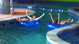 Blast Off Bay Indoor Waterpark Slides!