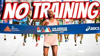 I RAN A MARATHON WITHOUT TRAINING !!