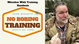 Training session handouts: 3 mistakes you're making