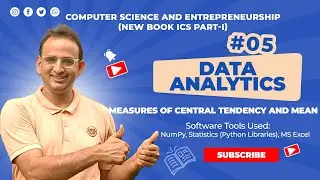 New ICS 1st Year Book 2025 | Chapter 5 Mean & Central Tendency | ICS Computer | First Year Computer