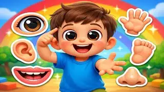 Body Parts Song | Learn Body Parts in English for Kids | Nursery Rhyme