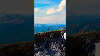 This trail in the Alps is not from this planet 🏔️🥾 #alps #solohiking #backpacking