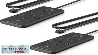 Anker (Pack of 2) Surge Protector Power Strip (2100J) 12 Outlets