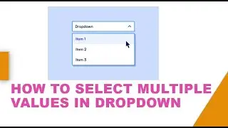 How to select Multiple Values in Dropdown by using Selenium WebDriver
