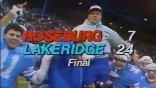 Lakeridge vs Roseburg 1987 Oregon Class AAA High School Football State Championship at Civic Stadium