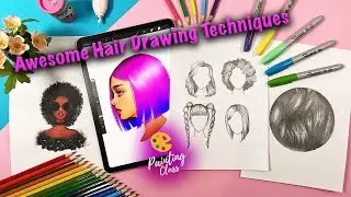 Mastering Hair Drawing: Effortless Techniques for Various Styles | Procreate Tutorial Included!