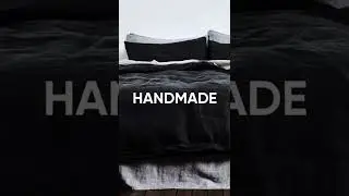 Charcoal Black - 100% Pure Linen #bedding #bed #bedroom #linen #linenbedding #beddingset #cievege
