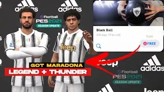 INSANE⚡️Легенда + Гром: открытие набора чёрных шаров PES 2021 MOBILE