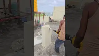 1 st Floor Column Breaking With Breaker Machine | construction Work