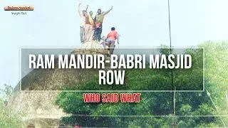 Ram Mandir-Babri Masjid row: Who said what