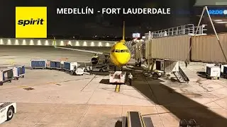 Vuelo de Medell&iacute;n a Fort Lauderdale | Spirit Airlines | Airbus A320 | Flight Report