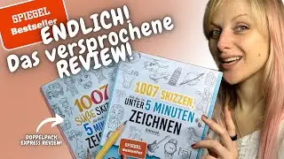 1007 SKIZZEN unter 5 Minuten ZEICHNEN - Doppelpack Express BUCHREVIEW! KreAktiv Kalender Tag 22