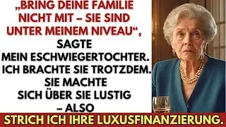 Meine Schwiegertochter sagte an Weihnachten  „Deine Familie ist zu niedrig für mein Niveau “