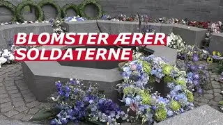 Uffe Ellemann-Jensens blomster pryder monument til &aelig;re for danske soldater