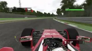 F1 2016 game Monza onboard lap (PS4, using controller)