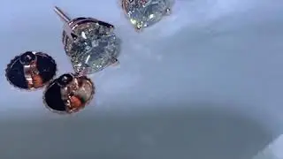 5 carat rose gold earrings $30,000