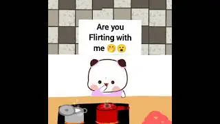 Stop flirting with me 🤭😐 || #bubududu #cutegirlpeachgoma #peachuandgoma #cartoon #animation #panda
